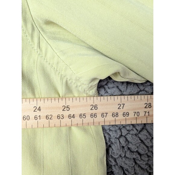 Tommy Bahama Shirt Mens XL Yellow Lime Silk Button Up Short Sleeve Hawaiian - Picture 9 of 11
